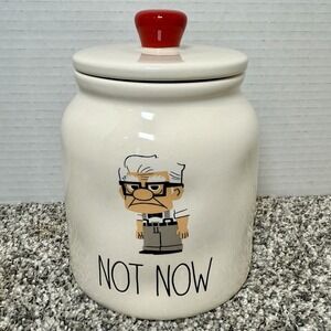 Rae Dunn Pixar UP Movie "Not Now"  Canister 6"